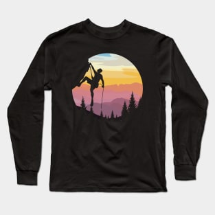 Climbing Bouldering Rock Climber Climbing nature Long Sleeve T-Shirt